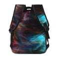 thumbnail image 4 of Fotbe Neon Spectrum Cat Portrait Mochila Casual con Estampado para Escuela, Viajes y Actividades al Aire Libre - Duradera, Ligera y Cómoda, 4 of 5