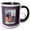 Black/White, variant on 3drose, Domestic S.m. Company Advertising Art Victorian Era Women Watching a Sailboat, 11oz Two-tone Red Mug