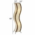 thumbnail image 2 of Eangee Home Design Wave Large Floor Lamp, Shade Made Of Cocoa Leaves, 13x10x48 Inches, 2 of 4