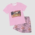 thumbnail image 6 of mgoYE Girls Boy's American 250th Anniversary Printed Casual Sweatshirt 250 Years 1776–2026 Patriotic Outfit Set 250th American Anniversary Gifts(Light Pink,7-8 Years), 6 of 7