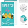 thumbnail image 2 of Cute Bee Funny Quotes Kitchen Hand Towels, Thank You for Bee-ing Here Fingertip Bath Towels Ultra Soft and Absorbent, Decorative Face Towels Dish Washcloths, 2 PCS, 28.3"x 14.4", 2 of 5
