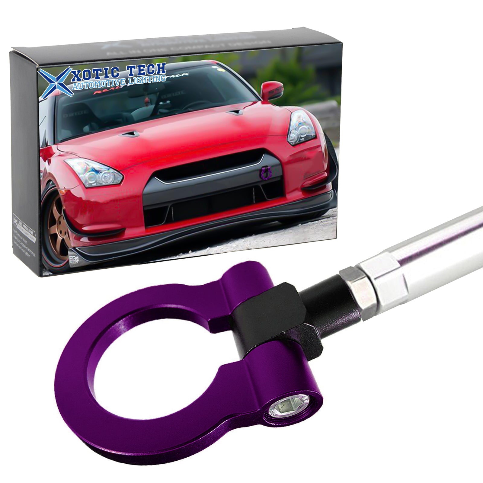 VMS Racing Red Tow Hooks For Chevy Corvette C7 (2014-2019) - Front & Rear Set