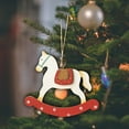 thumbnail image 2 of CuiLiyq Christmas Tree Ornaments, Retro Painted Wooden Elk Pendant, For Family Festivals Wedding Party Ornaments and Christmas Gifts, 2 of 5