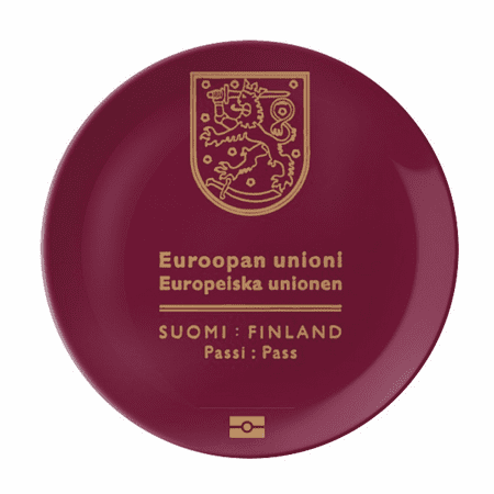 

Tourist Country Finnish Unique Flag Memorial Plate Decorative Porcelain Salver Tableware Dinner Dish