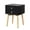 Black, variant on Wooden Nightstands HOMCOM Industrial End Table, Living Room Side Table with Locker-Style Door and Adjustable Shelf, Red,Bedside Nightstands