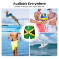 thumbnail image 6 of Men's 2 in 1 Swim Trunks with Compression Liner Jamaica Flag Quick Dry Beach Shorts, 6 of 6
