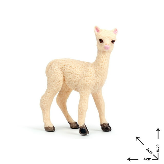 Animaux Réalistes de Volaille Simulation Chèvre Alpaga Agneau Antilope Ranch Modèle de Volaille Figurine d'Action en PVC Jouet Éducatif pour Enfants