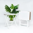 thumbnail image 4 of PJ Wood 5 Pack XL Oversize Tray Table Set for Living Room or Kitchen, White, 4 of 10