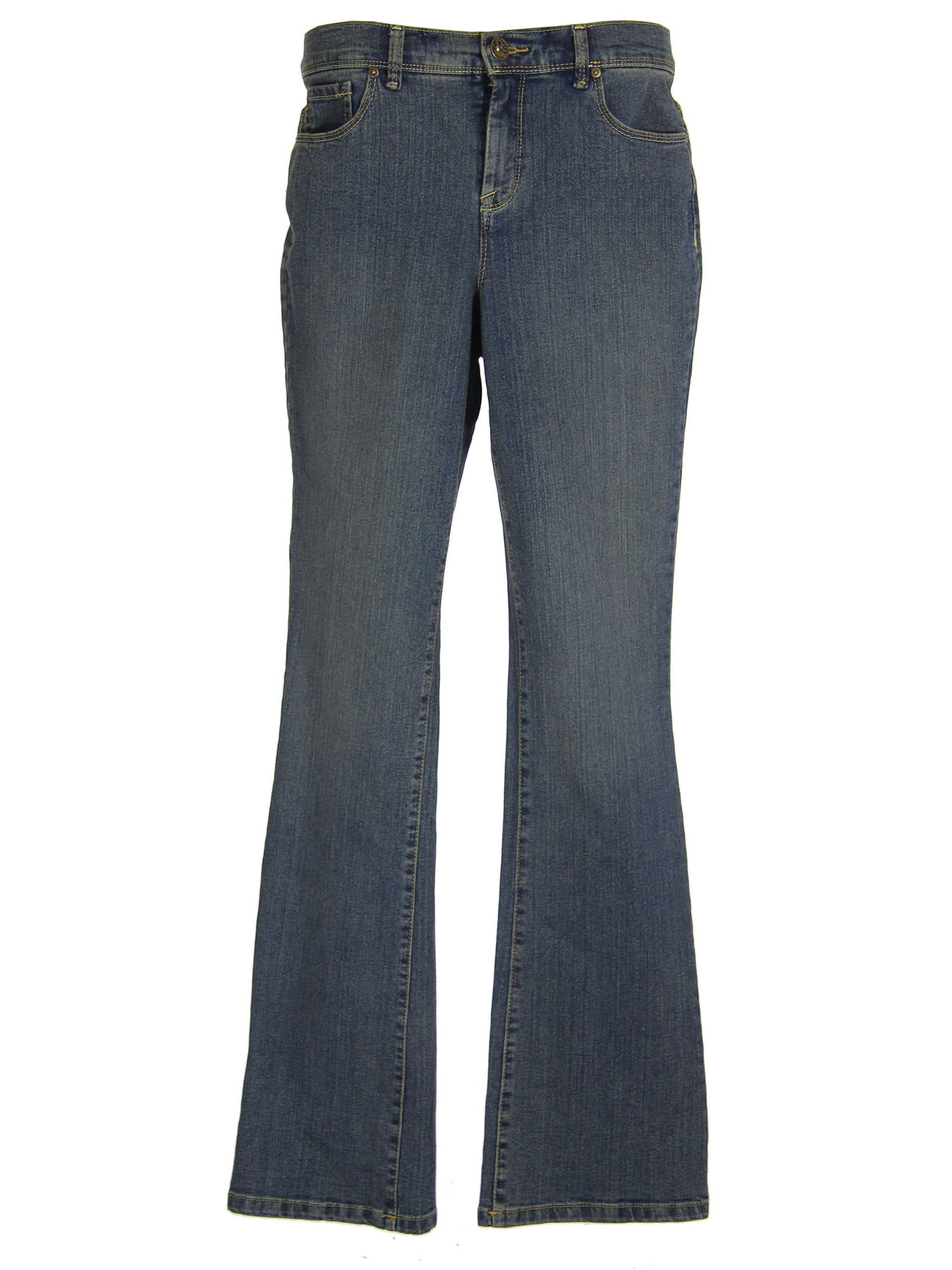 Style & Co Women's Tummy Slimming Boot Cut Denim Jeans Quarry Blue 4 ...