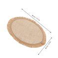 Rustic Mug Rack PENIKOKO Rustic Light Brown Round Placemat Cup Holder Coaster with Heat ...