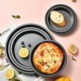 thumbnail image 3 of Lisbinx 8 inch Round Non-Stick Pizza Pan for Baking | Pizza Tray for Oven | Commercial & Home Kitchen Use | Even Heat Distribution for Thin Crust & Deep Dish Pizzas | 1-Piece, 3 of 7