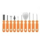 thumbnail image 1 of Halloween Decoración Juego de cuchillos para tallar calabazas de Halloween, herramienta de escultura de acero inoxidable, cuchillo para tallar para Halloween Decoración, lá(Buy 2 save 10%), 1 of 8
