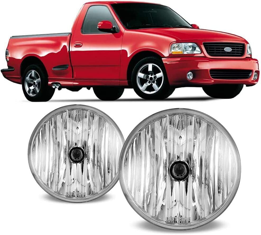 Winjet For 2001-2004 Ford F-150 Lightning Fog Lights Driving Bumper Lamps Assembly Pair