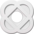 thumbnail image 2 of Ekena Millwork CMP12CE-04000 12 in. OD x 4 in. ID Square Charlotte Architectural Grade PVC Contemporary Ceiling Medallion, 2 of 4