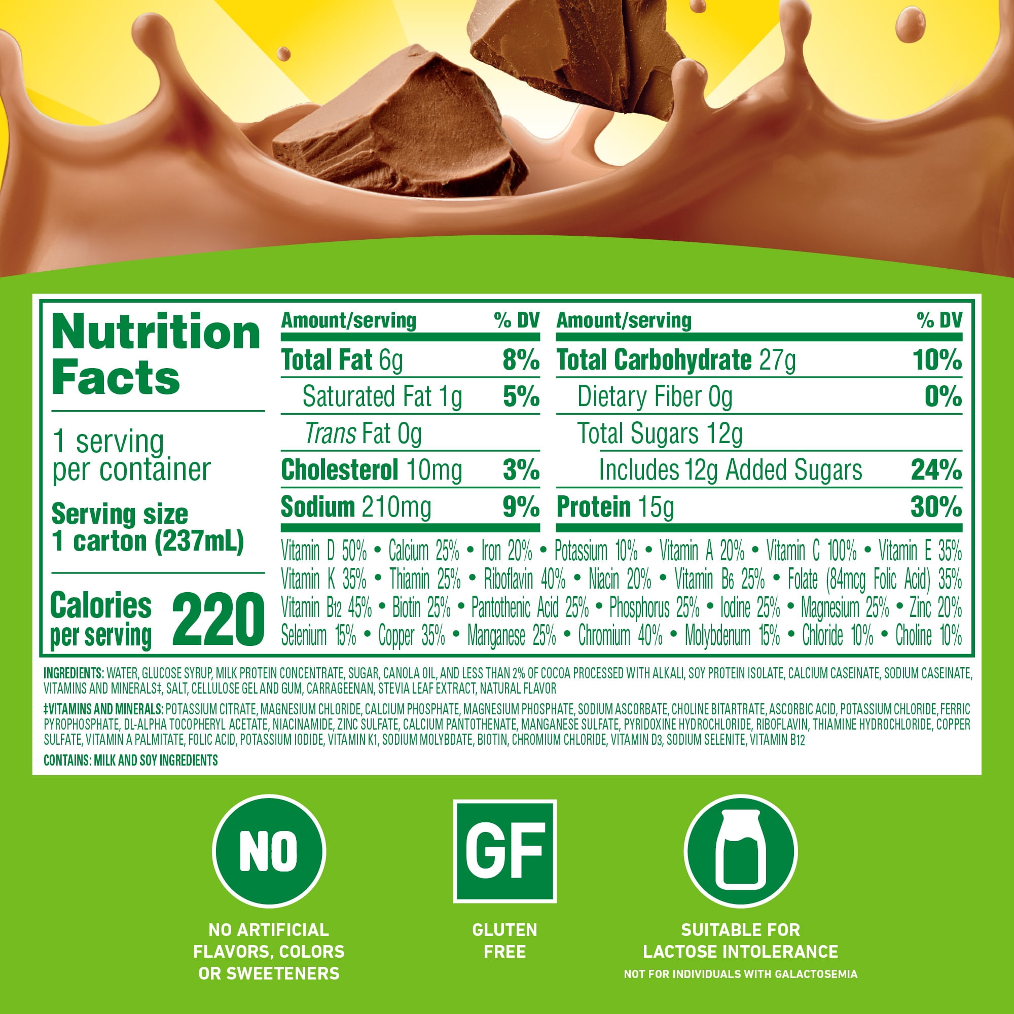 (2 pack) Carnation Breakfast Essentials High Protein Nutritional Drink Shakes, Rich Milk Chocolate Breakfast Shakes, 8 fl oz, 12 Pack
