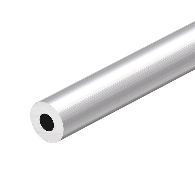 Tuberías redondas de aluminio Uxcell 6063, tubería recta sin costura 17 mm x 8 mm x 300 mm