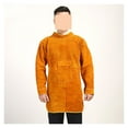 thumbnail image 3 of Leather Welder Sleeve Welding Apron Men And Women, Adjustable Apron High Temperature Resistant Apron Workwear ,Easy to Use, 3 of 8