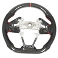 thumbnail image 4 of Volant de Voiture, Volant de Course en Fibre de Carbone Oxydation de Couture Rouge pour, 4 of 8