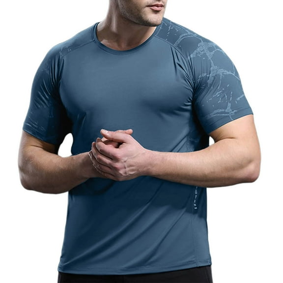 Dagegui Men's Green Workout Shirt Quick Dry Short Sleeve Lightweight Outdoor Athletic Running T-Shirts Moisture Wicking Gym Muscle Tees XS