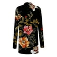 thumbnail image 4 of Hxshgdsn Womens Tops Women's Floral Cardigan 2025 Long Sleeve Boho Essentials Fall Outfits For&nbsp;Women&nbsp;2025 Black 2XL, 4 of 6