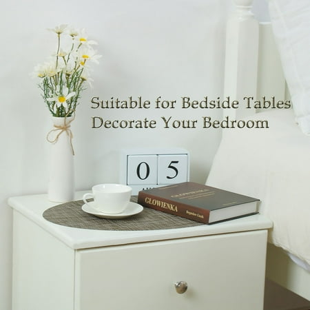Set Of 4 Placemats Cross Woven Washable Dining Table Mats Brown 18