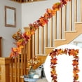 thumbnail image 7 of Fall Garland Maple Leaf, 5.7Ft/Piece Hanging Vine Garland Artificial Autumn Foliage Garland Thanksgiving Decor for Home Wedding Fireplace Party Christmas, 7 of 7