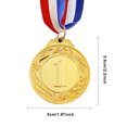 thumbnail image 4 of Medalla Oro 5 Cm Con Cinta para El Cuello Premios Al Ganador Juegos Pelota, 4 of 4