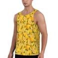 thumbnail image 2 of Vsdgher Yellow Limes Men's Workout Tank Tops Sleeveless Gym Shirt Quick Dry Fitness Bodybuilding Sleeveless T Shirt-Small, 2 of 7