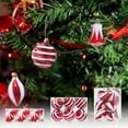 thumbnail image 1 of Fiudx Adornos Colgantes para Árbol de Navidad, de Plástico Irrompible, con Diseño Multicolor Brillante, Fáciles de Colgar para Exhibiciones Festivas, Decoración Navideña para El Hogar, Juego de 6 Pie, 1 of 7