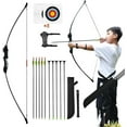 thumbnail image 1 of Piaoyu Arco y Flecha para Adolescentes, Juego de Tiro con Arco para Principiantes, para Jóvenes, Práctica de Tiro con Arco y Flecha, Arco Compuesto, Entrenamiento de Tiro con Arco Al Aire Libre y en e, 1 of 11