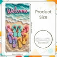 thumbnail image 2 of Nautical Style Welcome Banner Coastal Theme Beach Display Starfish Decor Ornament Coastal Backdrop for Beach Party Summer Event Welcome Ceremony, 2 of 9