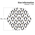 thumbnail image 2 of Lsque Lovely Penguin Pattern 4" Drink Coasters Set of 4, PVC Leather Absorbent Coasters, Table Coaster Set Decorative Coffee Cup Coasters Housewarming Gift -Hexagon, 2 of 6