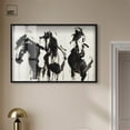 thumbnail image 3 of Horses in Ink Shadowbox Print Farm Animals Art by Art Remedy, Black Frame, 45 x 30, 3 of 7