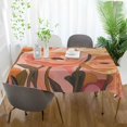 thumbnail image 3 of Yayeee Tablecloths 60" x 108" Rectangle Wrinkle Resistant Party Table Cover, Abstract Orange Flowers, 3 of 8