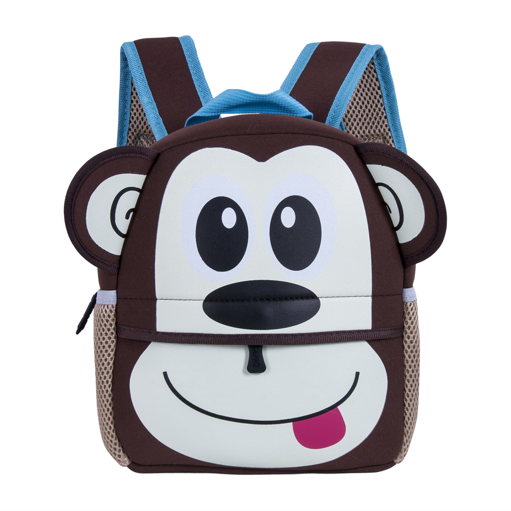 Kids Sling Bag Polyamide Cartoon Monkey Design Adjustable-strap