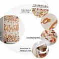 thumbnail image 6 of Hello Fall Waterproof Fabric Shower Curtain, Orange Red Maple Leaf Botanical Rustic Shower Curtain for Bathroom Curtains Bathtubs Hotel Washable Shower Curtains with 12 Hooks Small 36x72in, 6 of 6