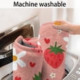 thumbnail image 5 of Strawberry Plants Fruit Flower Heart Bathroom Rugs Mat,Non Slip Microfiber Bathroom Rug,Rubber Backing,Soft Bathroom Mats for Bathroom Floor,Tub and Shower,17x27in(43x68cm), 5 of 5