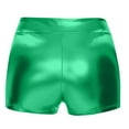 thumbnail image 4 of Women's High Waisted Metallic Booty Shorts Rave Bottoms For Dancing Hot Pants Clubwear for Dance, Party, Festival, 4 of 4