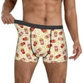 thumbnail image 2 of Kdxio Men's Boxer Briefs with Cartoon Popcorn Print - Comfortable and Breathable Underwear for Everyday Wear, 2 of 7