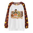 thumbnail image 4 of Dyegold Thanksgiving Long Sleeve Shirt Ladies Cute Maple Leaf Print Tops Women Sweatshirts Women Sweatshirt Work Office Sport Fall Fashion 2023 ​Christmas ​Women Sweater ​New Arrivals, 4 of 5