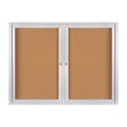 thumbnail image 3 of Box Partners Enclosed Cork Board with Aluminum Frame 4' x 3' Brown 1/Each BECA4836, 3 of 3