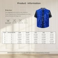 thumbnail image 7 of Zaldita Boys Girls Shiny Sequins Button Down Shirts Disco Party Hip Hop Jazz Dance Performance Costume Blue 8, 7 of 7