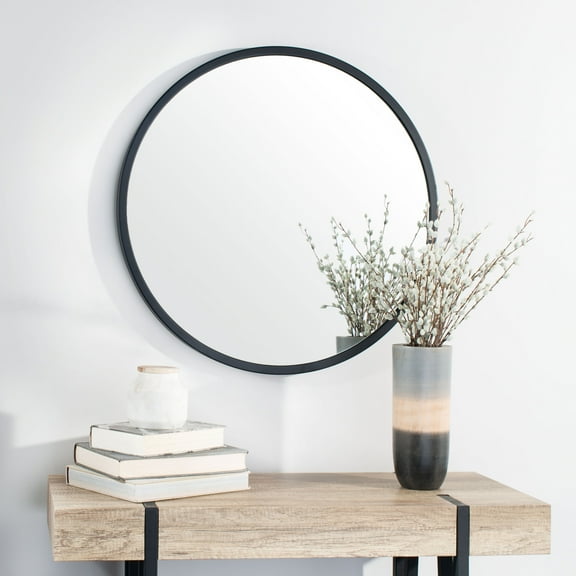 Safavieh Eason 30''x30" Black Bohemian Wall Mirror