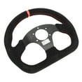 thumbnail image 1 of D Shape Steering Wheel, 12.8in Comfortable Racing Steering Wheel With Horn Button For General Vehicles, 1 of 8