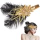 thumbnail image 1 of Diadema estilo años 20 vintage con plumas, ideal para fiestas y bodas. Disfraz para mujer., 1 of 7