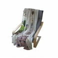 thumbnail image 4 of Travel Soft Flannel Fleece Blanket, Dome Arched Colonnade Hallway at Sambata De Sus Monastery in Transylvania Romania, Cozy Plush for Indoor and Outdoor Use, 50" x 70", White Green, by Ambesonne, 4 of 6