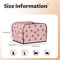 thumbnail image 5 of Pofeuu Hand Drawn Strawberry Print Toaster Cover 4 Slice, Bread Dust Cover & Fingerprint Protection, Kitchen Small Appliance Covers(Toaster Cover), 5 of 7
