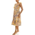 thumbnail image 4 of Nanette Lepore Women's Smocked Flutter Sleeve Midi Dress, Sizes XS-XXXL, 4 of 7