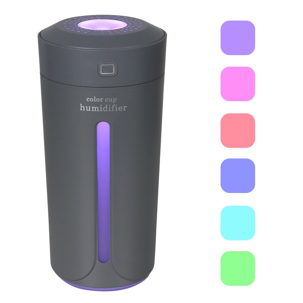 230ml Mini Portable Cool Mist Cup Humidifier, USB Ultrasonic Air