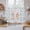 Blue, variant on Easter Kitchen Curtains 63 Inch Length, Spring Rabbits Ears Feet Flowers Wooden Grain Tiers Curtains for Living Room Berdoom Bathroom, Light Filtering Drapes Window Treatment 2 Panels 42"Wx63"L